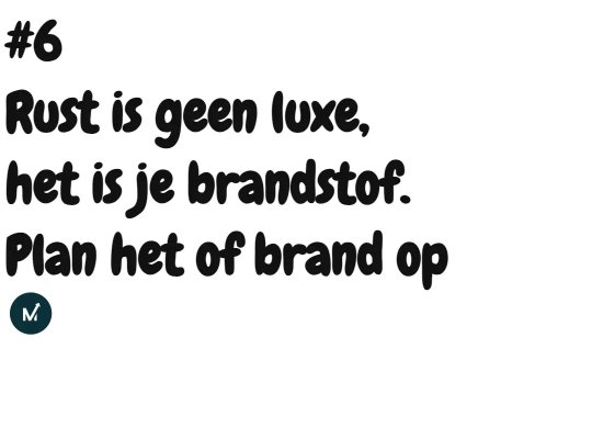 06 Wie zijn rust niet plant, plant een burn-out