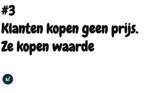 03 Waarde verkoopt niet prijs