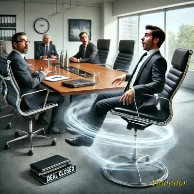 Salesmanager verdwijnt na perfecte pitch