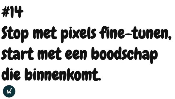 14 Psychologie boven techniek